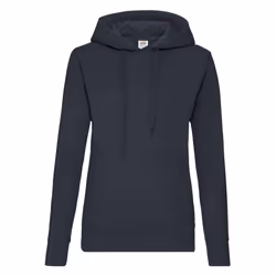 Fruit of the Loom Classic Lady Fit Hooded Sweatshirt - M, Deep Navy
