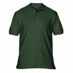 Gildan Mens Double Piqué Polo Shirt - S, Forest Green