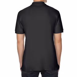 Gildan Mens Double PiquÃ© Polo Shirt - 3XL, Black