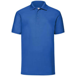 Fruit of the Loom Mens Pique Polo Shirt - M, Royal Blue