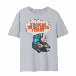 Thomas And Friends Mens Vintage T-Shirt - 3XL, Grey Marl