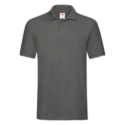 Fruit of the Loom Mens Premium Pique Polo Shirt - S, Light Graphite