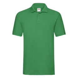 Fruit of the Loom Mens Premium Pique Polo Shirt - 3XL, Kelly Green