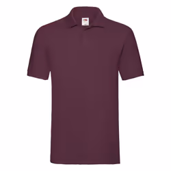 Fruit of the Loom Mens Premium Pique Polo Shirt - L, Burgundy