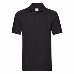 Fruit of the Loom Mens Premium Pique Polo Shirt - XXL, Black