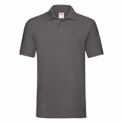 Fruit of the Loom Mens Premium Pique Polo Shirt - XL, Light Graphite
