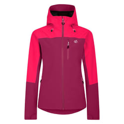 Dare 2B Womens/Ladies Mountain Series Contrast Panel Waterproof Jacket - 10 UK, Berry/Neon Pink