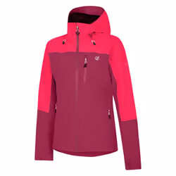 Dare 2B Womens/Ladies Mountain Series Contrast Panel Waterproof Jacket - 10 UK, Berry/Neon Pink