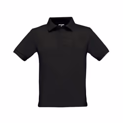 B&C Childrens/Kids Safran Polo Shirt - 7-8 Years, Black