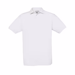 B&C Mens Safran Polo Shirt - S, White
