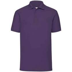 Fruit of the Loom Mens Pique Polo Shirt - XL, Purple