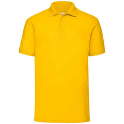 Fruit of the Loom Mens Pique Polo Shirt - XXL, Sunflower