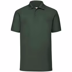 Fruit of the Loom Mens Pique Polo Shirt - XL, Bottle Green