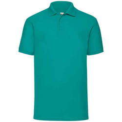 Fruit of the Loom Mens Pique Polo Shirt - M, Emerald