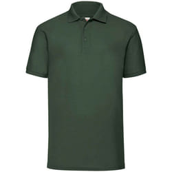 Fruit of the Loom Mens Pique Polo Shirt - M, Bottle Green