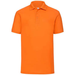 Fruit of the Loom Mens Pique Polo Shirt - S, Orange
