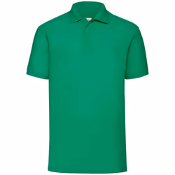 Fruit of the Loom Mens Pique Polo Shirt - 3XL, Kelly Green