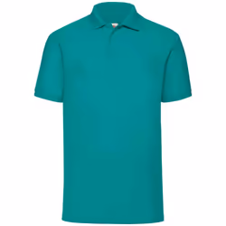 Fruit of the Loom Mens Pique Polo Shirt - XL, Emerald