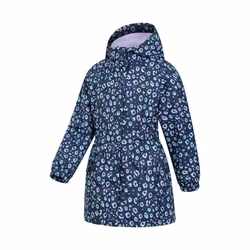 Mountain Warehouse Childrens/Kids Dale Leopard Print Lightweight Waterproof Jacket - 9-10 Years, Dusky Purple