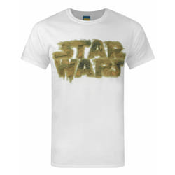 Star Wars Mens Chewbacca Logo T-Shirt - S, White