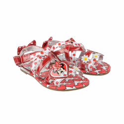 Disney Girls Emilia Minnie Mouse Sandals - 9 UK Child, Red/White