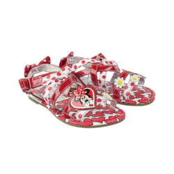 Disney Girls Emilia Minnie Mouse Sandals - 9 UK Child, Red/White