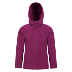 Mountain Warehouse Childrens/Kids Camber Full Zip Hoodie - 7-8 Years, Berry