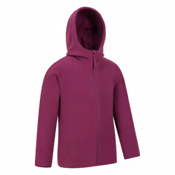 Mountain Warehouse Childrens/Kids Camber Full Zip Hoodie - 7-8 Years, Berry