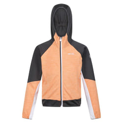 Regatta Childrens/Kids Prenton II Hooded Soft Shell Jacket - 3-4 Years, Apricot Crush/Seal Grey