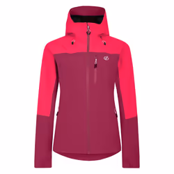 Dare 2B Womens/Ladies Mountain Series Contrast Panel Waterproof Jacket - 12 UK, Berry/Neon Pink