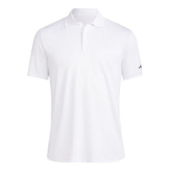 Adidas Clothing Mens Performance Polo Shirt - M, White