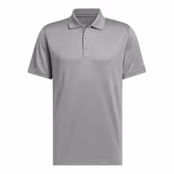 Adidas Clothing Mens Performance Polo Shirt - L, Grey Three