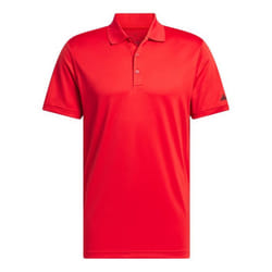 Adidas Clothing Mens Performance Polo Shirt - S, Collegiate Red