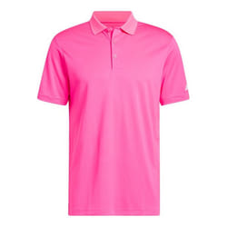 Adidas Clothing Mens Performance Polo Shirt - XL, Solar Pink