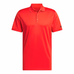 Adidas Clothing Mens Performance Polo Shirt - XL, Collegiate Red