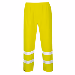 Portwest Mens Hi-Vis Rain Trousers - L, Yellow