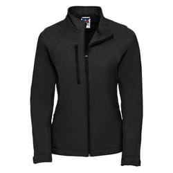 Russell Womens/Ladies 3 Layer Soft Shell Jacket - L, Black