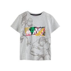 Marvel Avengers Boys Comic Collage T-Shirt - 7-8 Years, Grey