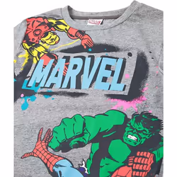 Marvel Avengers Boys Characters T-Shirt - 7-8 Years, Grey