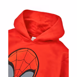 Spider-Man Childrens/Kids Face Hoodie - 4-5 Years, Red