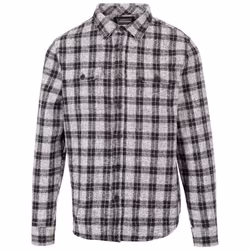 Trespass Mens Portlaw Checked Shirt - XS, Black/White