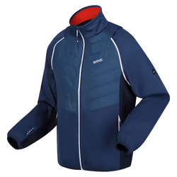 Regatta Mens Steren II Softshell Hybrid Jacket - 3XL, Moonlight Denim/Navy/Danger Red