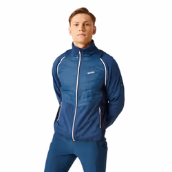 Regatta Mens Steren II Softshell Hybrid Jacket - 3XL, Moonlight Denim/Navy/Danger Red
