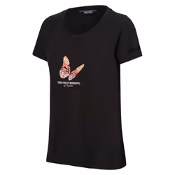 Regatta Womens/Ladies Filandra VIII Butterfly T-Shirt - 20 UK, Black