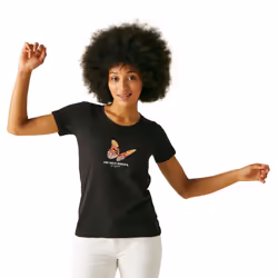 Regatta Womens/Ladies Filandra VIII Butterfly T-Shirt - 20 UK, Black