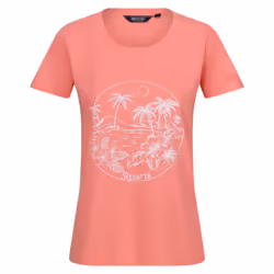 Regatta Womens/Ladies Filandra VIII Tropical Island T-Shirt - 22 UK, Shell Pink