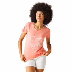 Regatta Womens/Ladies Filandra VIII Tropical Island T-Shirt - 22 UK, Shell Pink