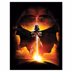 Star Wars Episode III Lightsaber Darth Vader Framed Poster