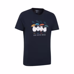 Mountain Warehouse Mens Great British Weather T-Shirt - 3XL, Navy