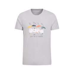 Mountain Warehouse Mens Great British Weather T-Shirt - XS, Grey